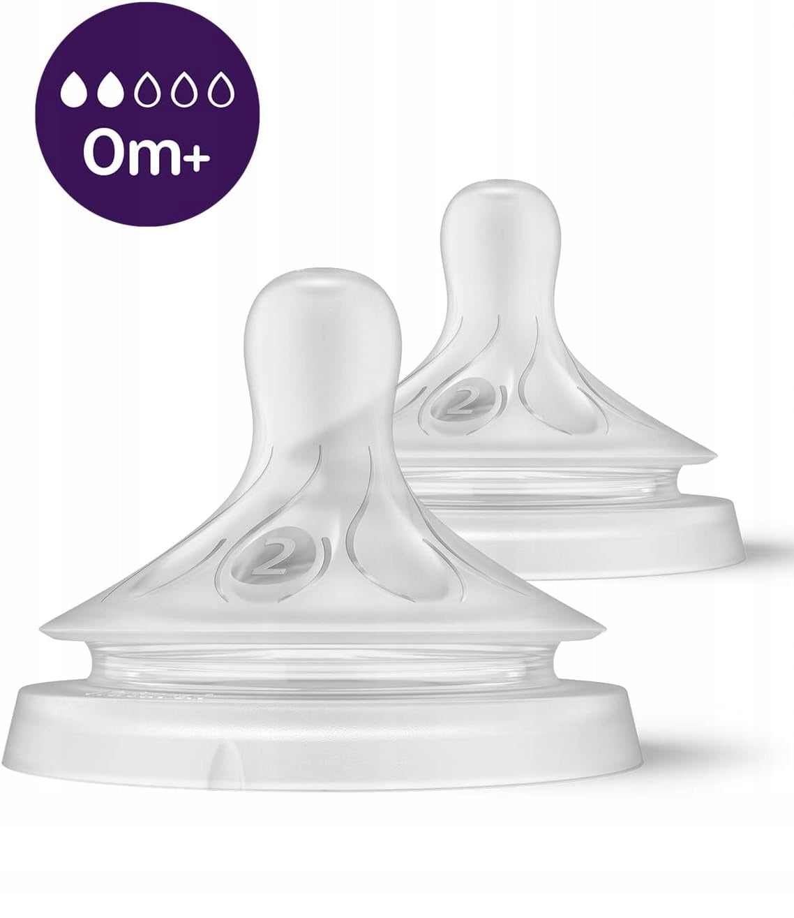 PHILIPS AVENT Natural RESPONSE cumlíky na fľašu od 0 mes. x2