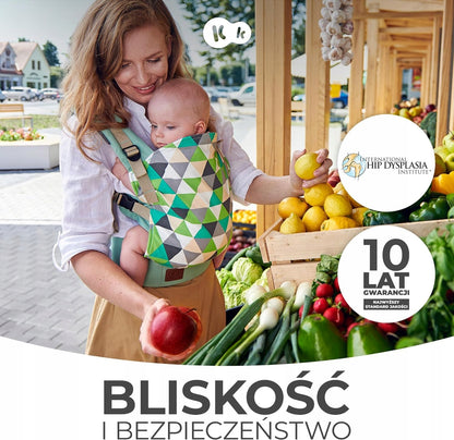 KINDERKRAFT NINO CONFETTI nosidełko ergonomiczne, bliskość i bezpieczeństwo dla dziecka