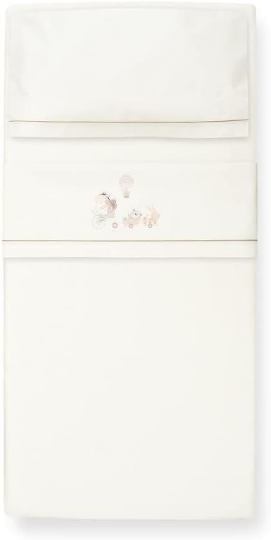 INTERBABY Bettwäsche-Set 3-teilig 60x120 / 40x60 / 103x150 + Anhänger