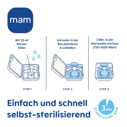 MAM Original Day&Night pacifiers 0–6m x4 GLOW-IN-THE-DARK