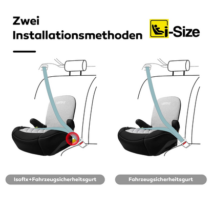 LETTAS I-SIZE Kindersitzerhöhung Gruppe III mit ISOFIX