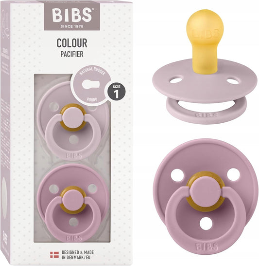 BIBS COLOUR nyugtató cumik 2db-os csomag, kaucsuk, 0-6 hónapos
