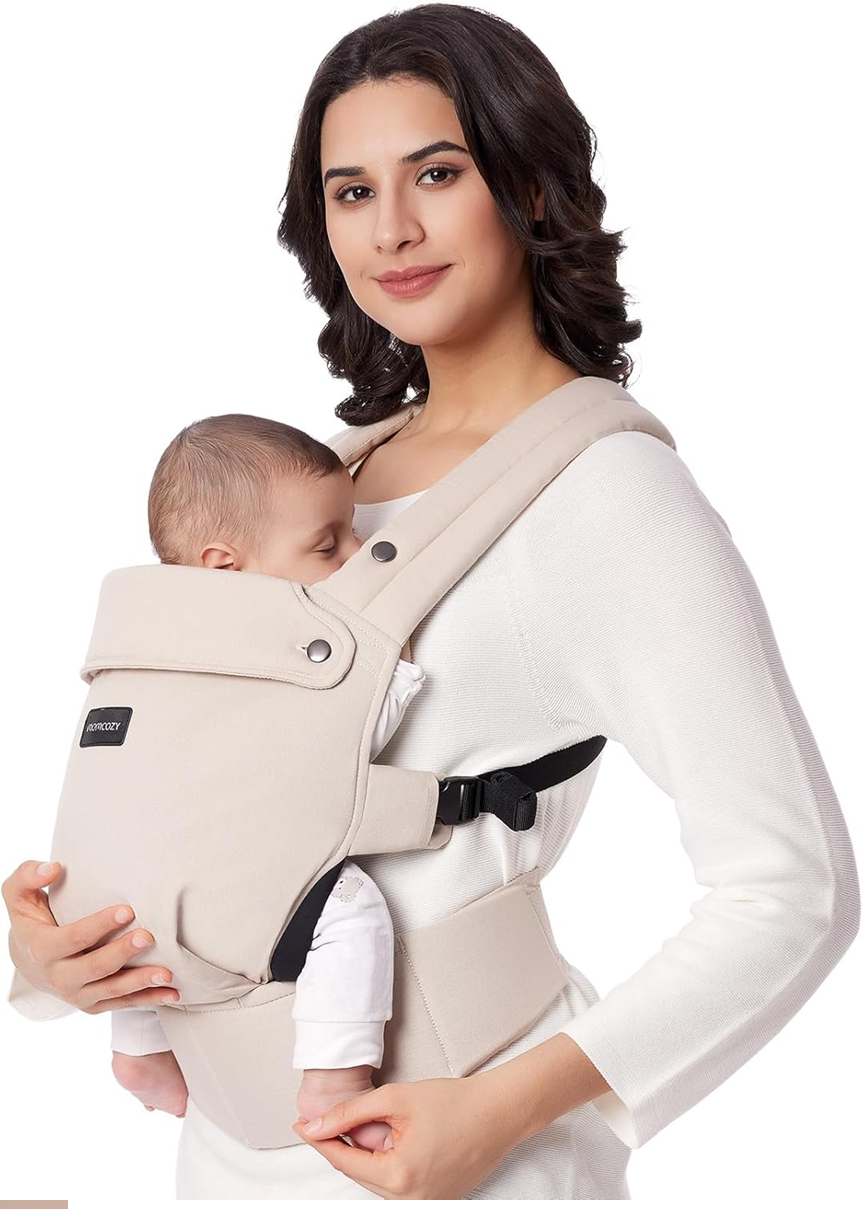 MOMCOZY Babytrage für Neugeborene und Kleinkinder 3-20kg verstellbar