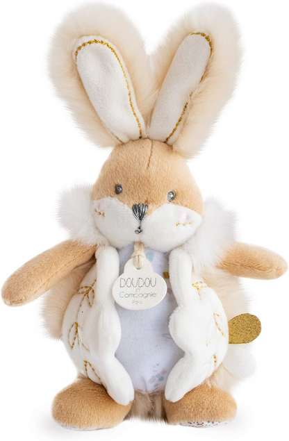 DOUDOU et Compagnie HASE Kuscheltier 20 cm + Plüsch-Buchetui