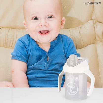 TWISTSHAKE Mini Cup kubek niekapek z ustnikiem i blenderem 230 ml 4 m+