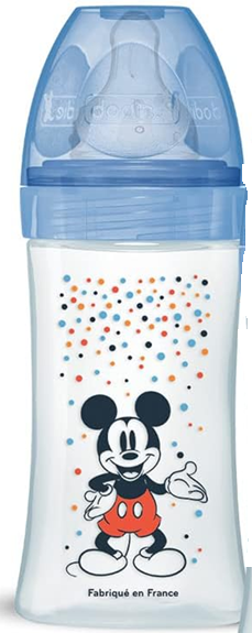 DODIE Flasche 270 ml 0-6 m Sauger 2 mittlerer Durchfluss MICKEY