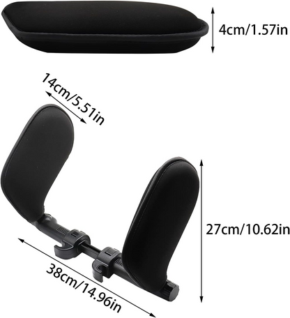 WORTH PLANET Auto-Schlafkopfstütze 7 - 18 cm 360 °