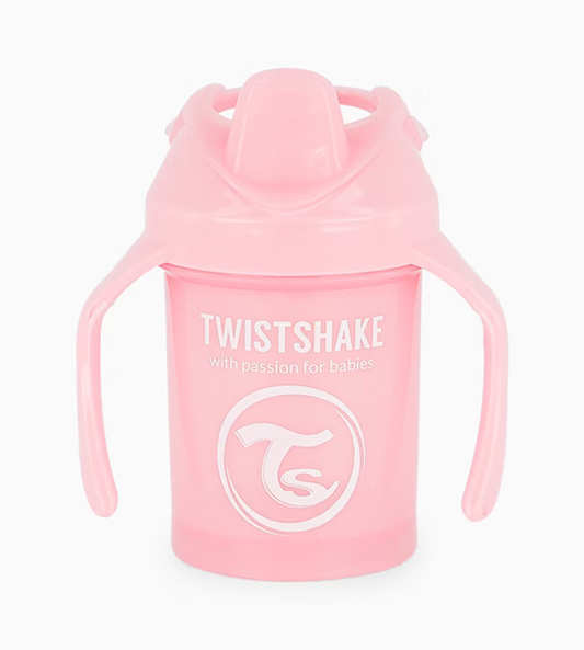 TWISTSHAKE Mini Cup Auslaufsicherer Becher mit Trinkschnabel und Mixer 230 ml 4 Monate+
