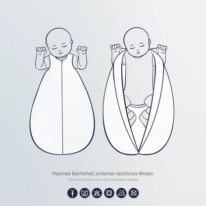 JULIUS ZÖLLNER Sommerschlafsack 0,5TOG Gr.56/62 TWIGGY