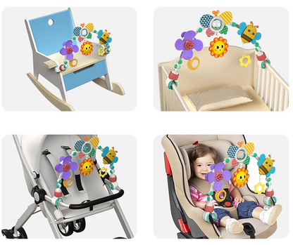 PLAY ARCH Spielbogen mit Spielzeug für Kinderwagen und Autositz