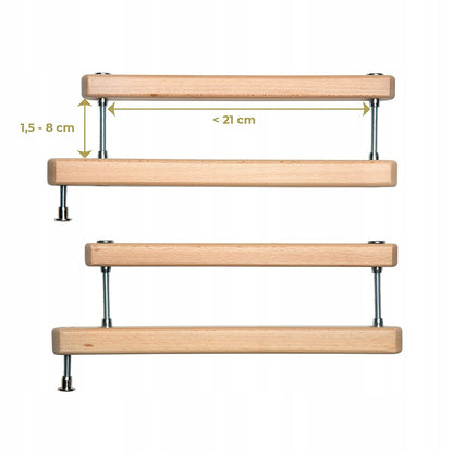 GEUTHER UCHWYTY do balustrad i bramek schodowych, drewniane uchwyty montażowe do bramek zabezpieczających schody