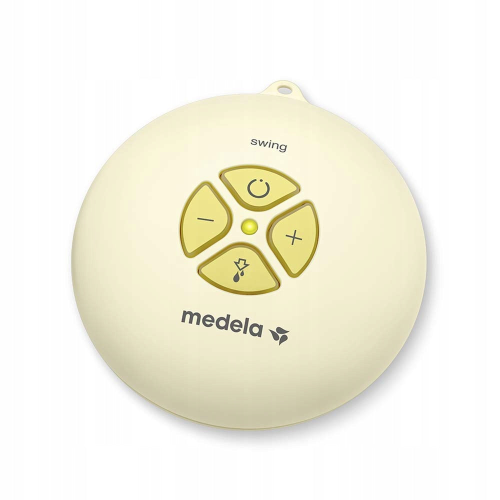 MEDELA Swing Flex 2-fazowy laktator elektryczny, żółty, kompaktowy panel sterowania i technologia PersonalFit Flex™