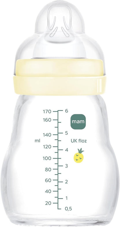 MAM Feel Good Glasflasche 170 ml 0 m+ Sauger 1