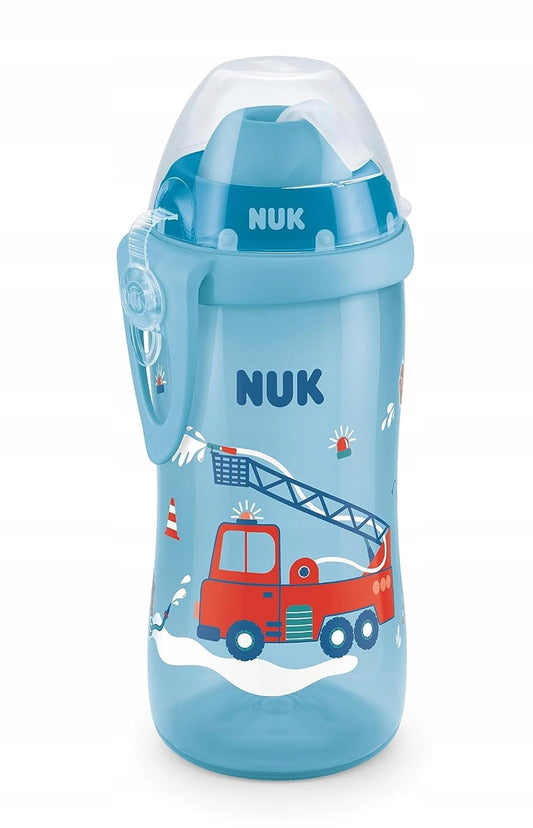 NUK Flexi Cup FĽAŠA so slamkou 300 ml