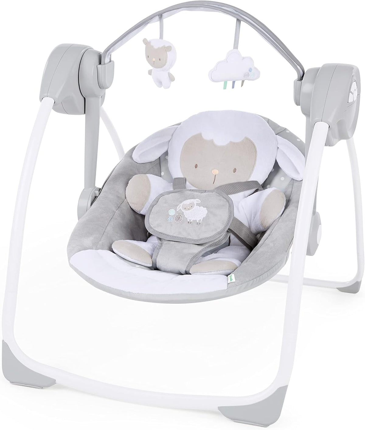 INGENUITY Comfort2GO Wippe GERÄUSCHE VIBRATIONEN Cuddle Lamb