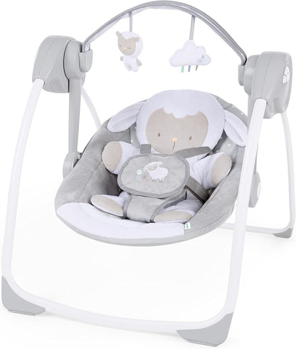 INGENUITY Comfort2GO Wippe GERÄUSCHE VIBRATIONEN Cuddle Lamb