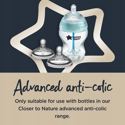 TOMMEE TIPPEE smoczki ADVANCED ANTI-COLIC 3msc+ x2