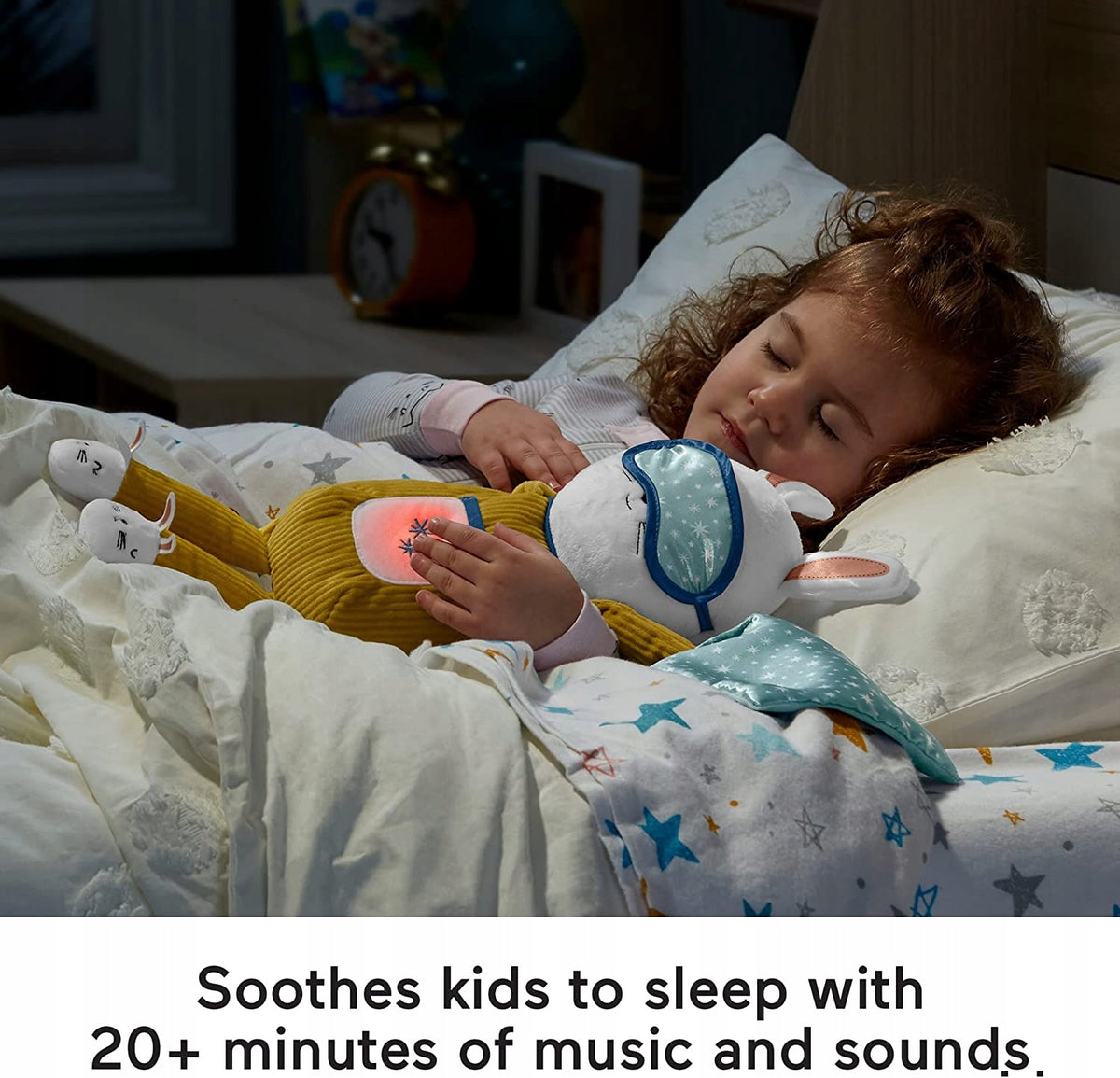 FISHER-PRICE króliczek usypianka Zaśnij Ze mną pomaga dziecku zasnąć z muzyką i dźwiękami