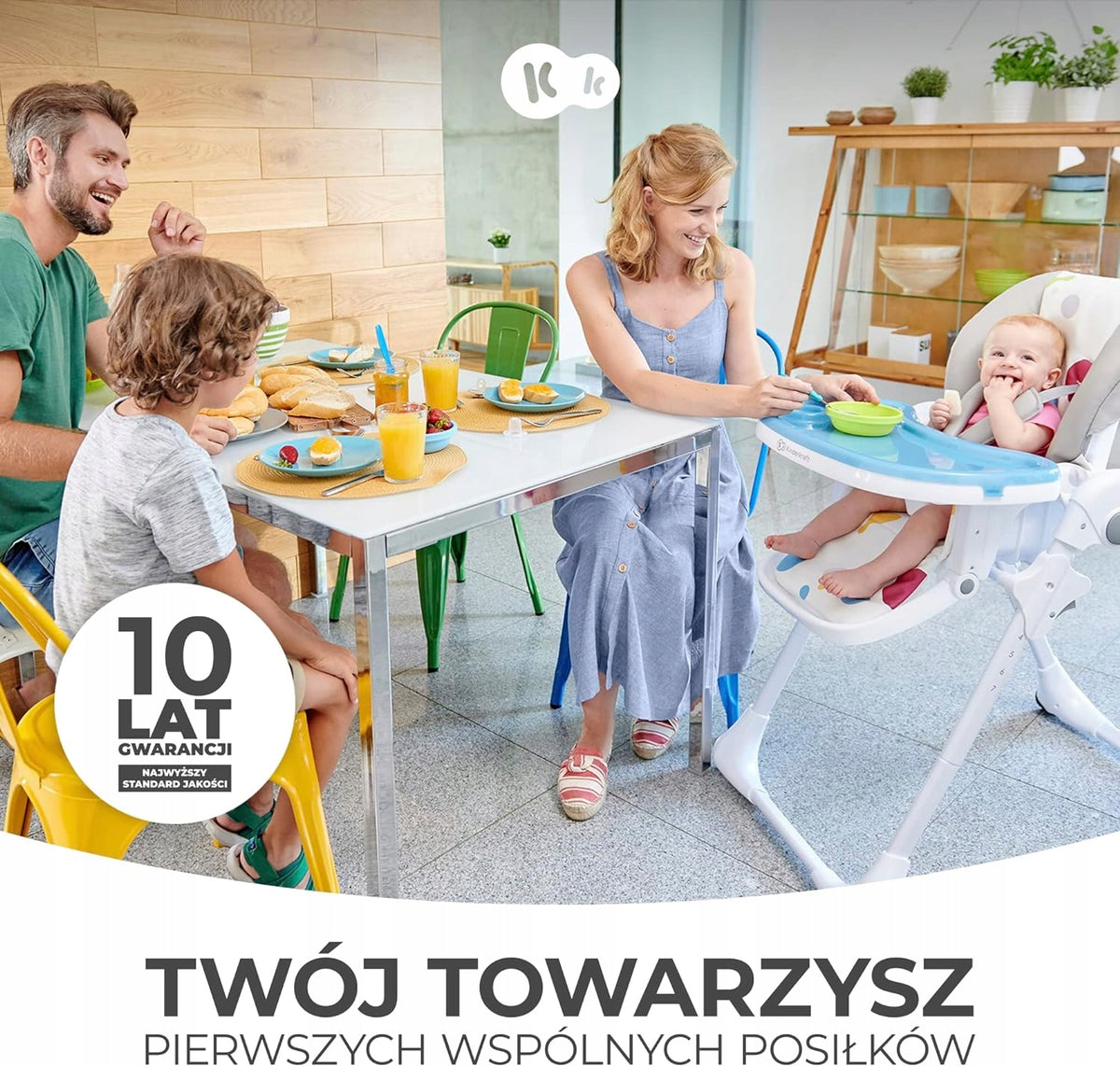 KINDERKRAFT YUMMY Hochstuhl mit Tablett