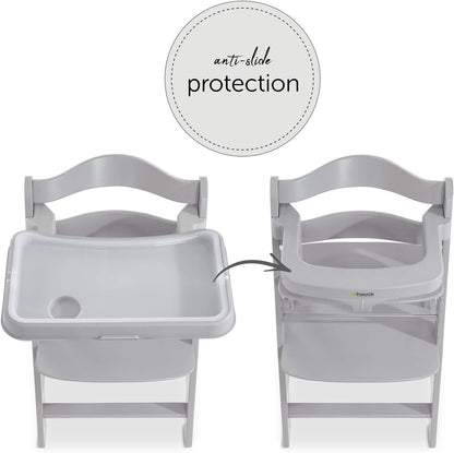 HAUCK Alpha Tray Grey zusätzliches Tablett für Hochstuhl