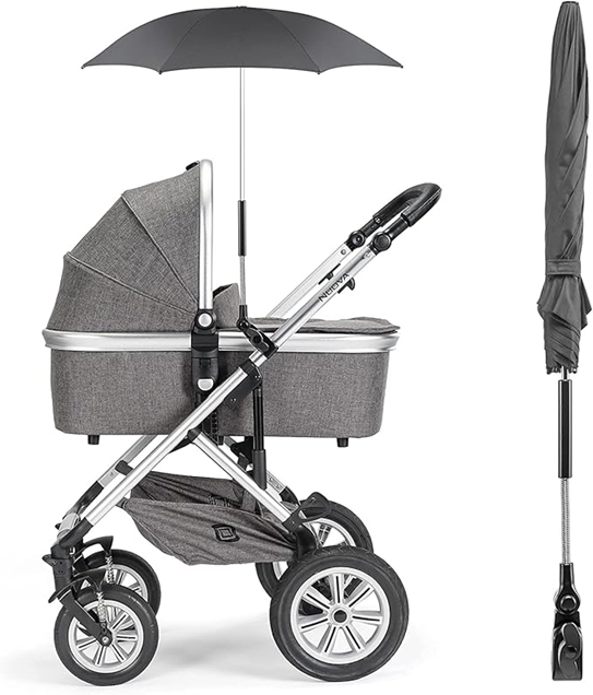 ZAMBOO Sonnenschirm für Kinderwagen Durchmesser 73 cm UV-Strahlen