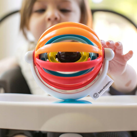 BABY EINSTEIN Sticky Spinner Spielzeug mit Rassel und Saugnapf, ab 3 Monaten – Produktfoto 2