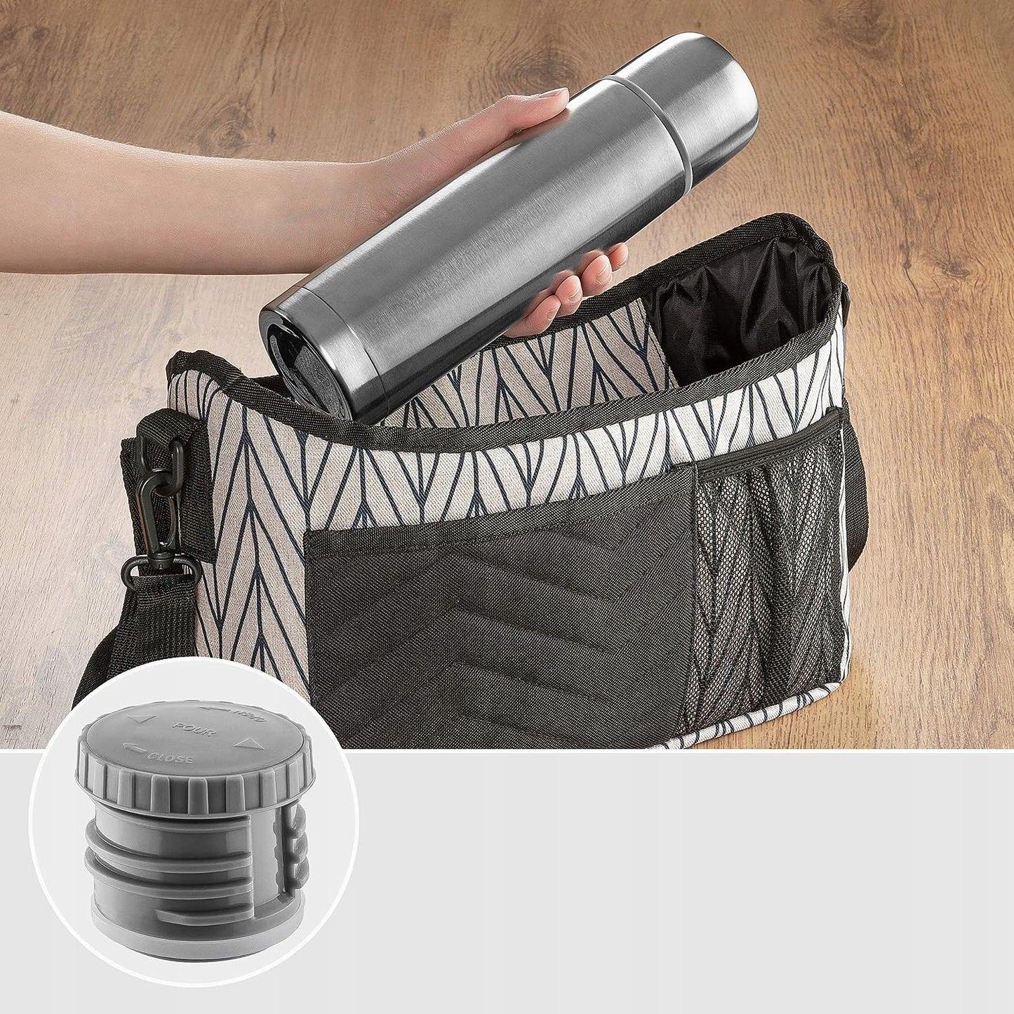 REER Pure stainless steel thermos, 700 ml