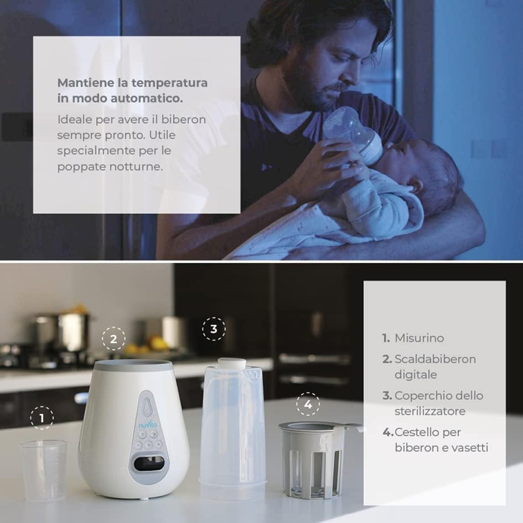 NUVITA 4-in-1 Flaschenwärmer Sterilisator Auftauer