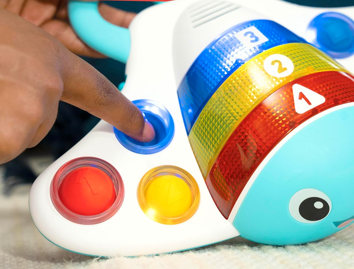 BABY EINSTEIN Pop & Explore Rochen Interaktives Spielzeug in 3 Sprachen 6 M+