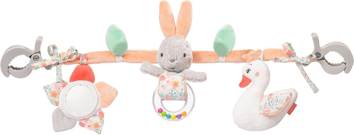 FEHN Anhängerkette für Kinderwagen, Kinderbett und Babyschale SCHWANENSEE