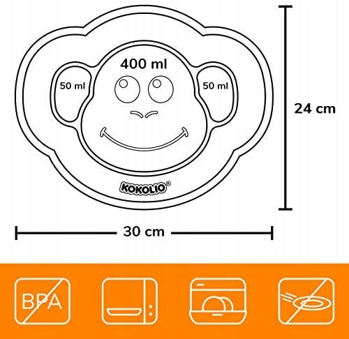 COCOLIO integrated silicone mat with plate