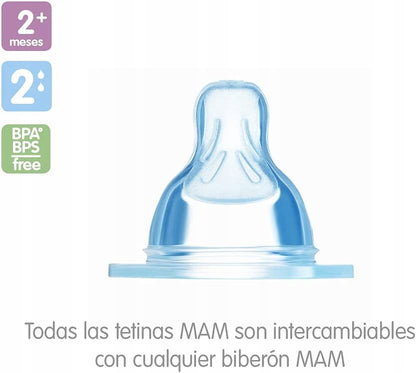 MAM smoczek do butelki x2 2m+
