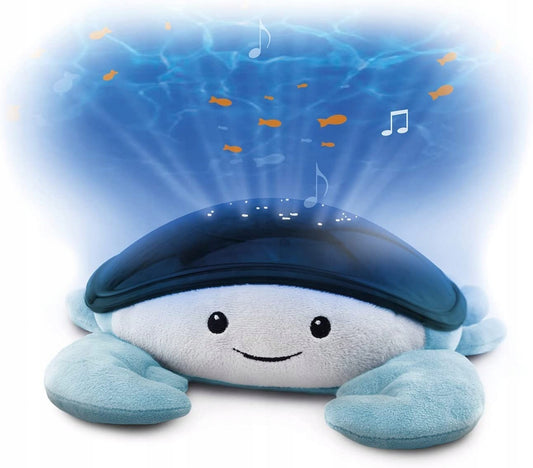 ZAZU Krab Cody projektor podwodnego świata z dźwiękami 30 minut, niebieska lampka nocna LED