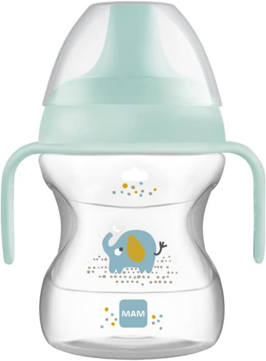 MAM Learn To Drink Cup netečúci pohár s náustkom 190 ml 6 m+
