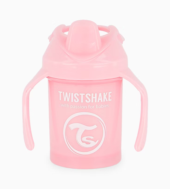 TWISTSHAKE Mini Cup Auslaufsicherer Becher mit Trinkschnabel und Mixer 230 ml 4 m+