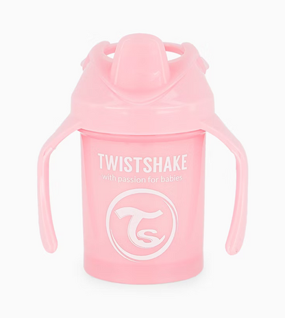 TWISTSHAKE Mini Cup Auslaufsicherer Becher mit Trinkschnabel und Mixer 230 ml 4 m+