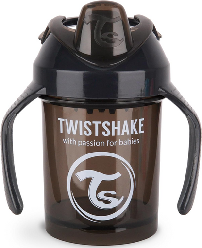 TWISTSHAKE Mini Cup Auslaufsicherer Becher mit Trinkschnabel und Mixer 230 ml 4 m+