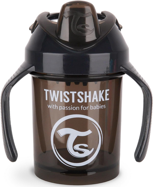 TWISTSHAKE Mini Cup Auslaufsicherer Becher mit Trinkschnabel und Mixer 230 ml 4 m+