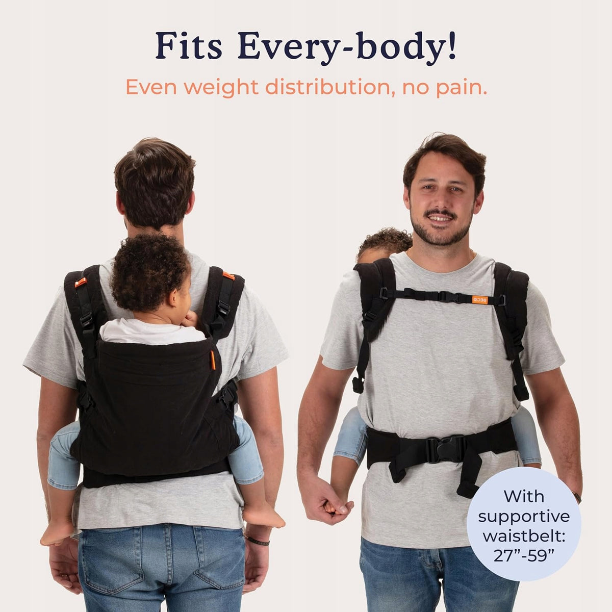 BECO TODDLER Schnallentrage 9-27kg / 18-48 Monate