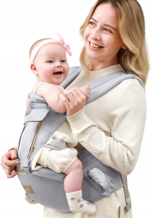 GROWNSY porte-bébé ergonomique avec ceinture abdominale 6-en-1
