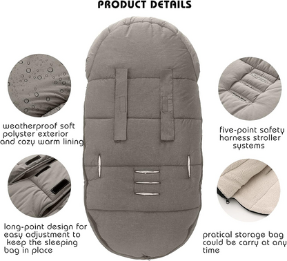 MIRACLE BABY Fußsack universal für Kinderwagen