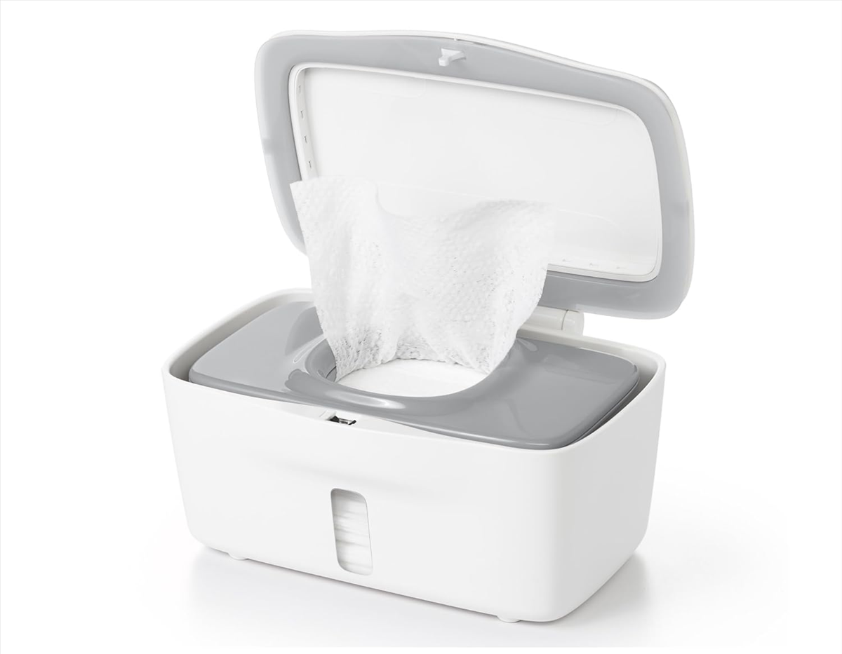 OXO TOT Feuchttücherbox mit Silikondichtung und Deckel 15,5 x 22 x 10,5 cm