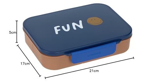 LÄSSIG Little Gang Smile Bento-Snackbox mit Fächern