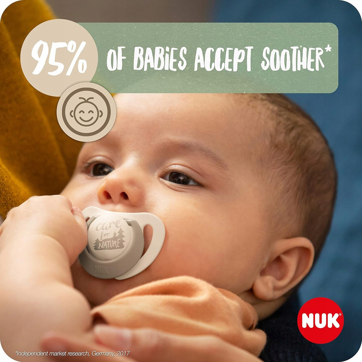 NUK for Nature Set 2x Flasche + Schnuller Temperaturkontrolle