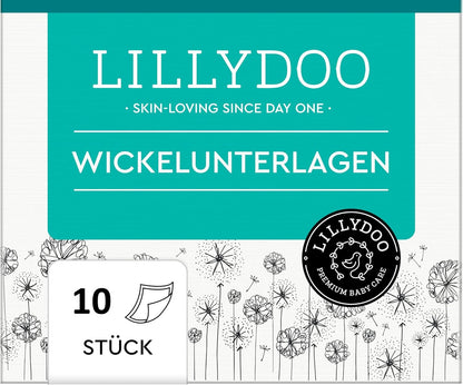Lillydoo Wickelunterlagen 60x60 cm x10 hypoallergen