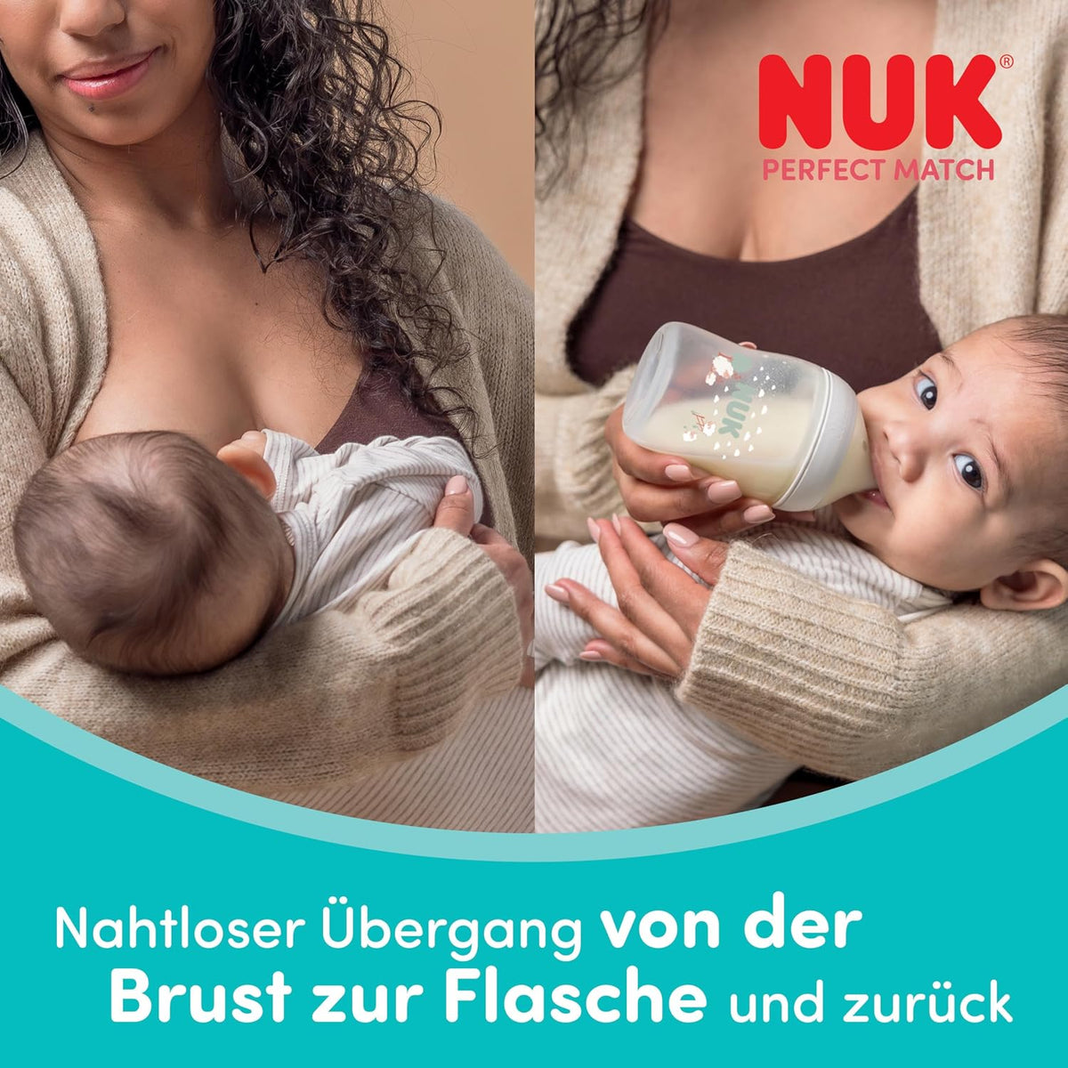 NUK Perfect Match butelka antykolkowa 360 ml 8m+ – Tęcza stan nowy NUK Perfect Match butelka antykolkowa 360 ml od 8 mies –…