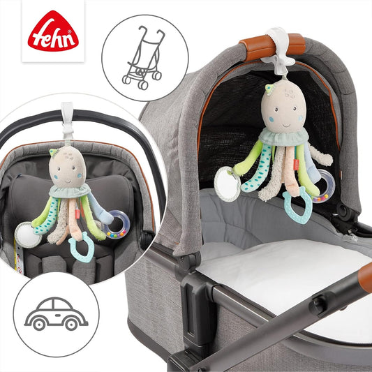 FEHN Hängefigur für Kinderwagen, Kinderbett und Babyschale OKTOPUS 32 cm – Produktfoto 2