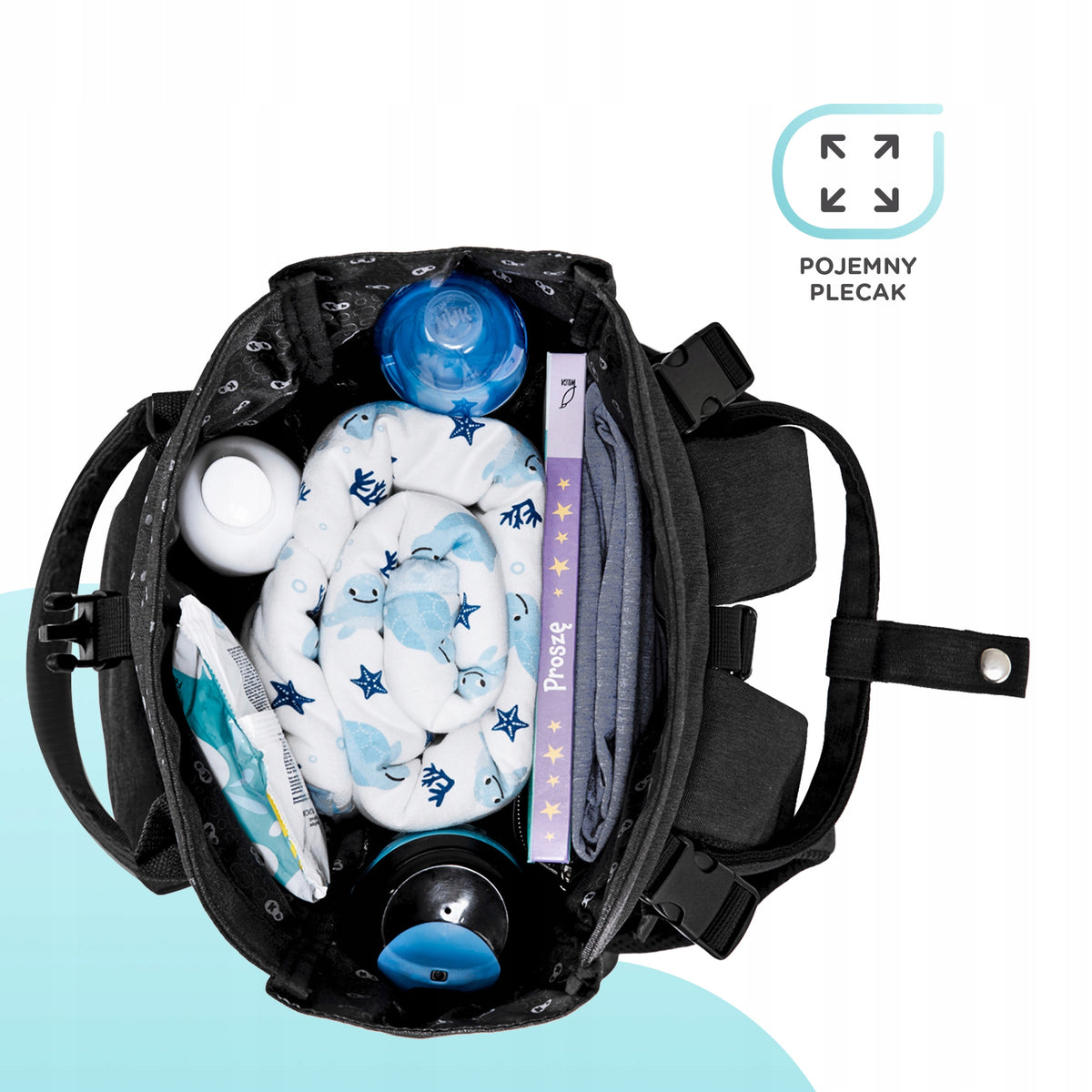 KINDERKRAFT MOONPACK CONFETTI Wickelrucksack und Zubehör