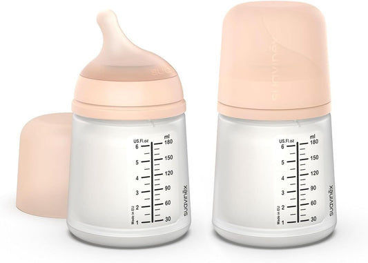 SUAVINEX biberon ZERO ZERO 180 ml x2 Adaptable Flow (A)
