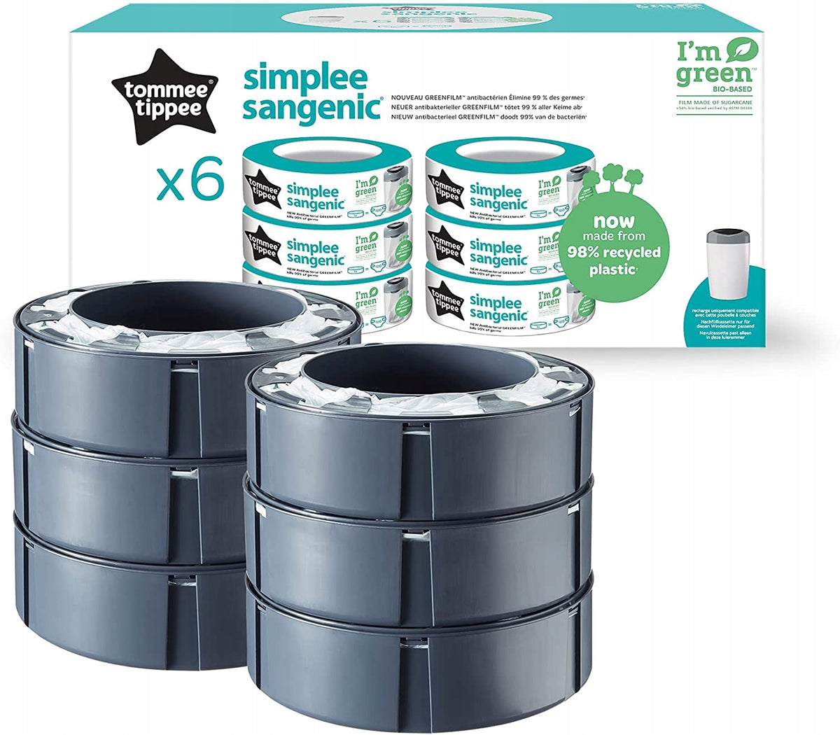 TOMMEE TIPPEE ανταλλακτικό SIMPLEE SANGENIC x6